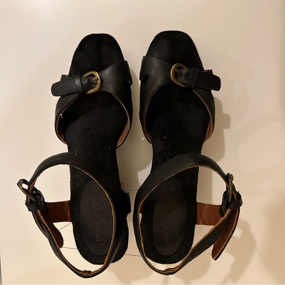 Rachel Comey Platform Sandal Clogs, Black with Buckle Detail, Size 6 - Picture 5 of 7